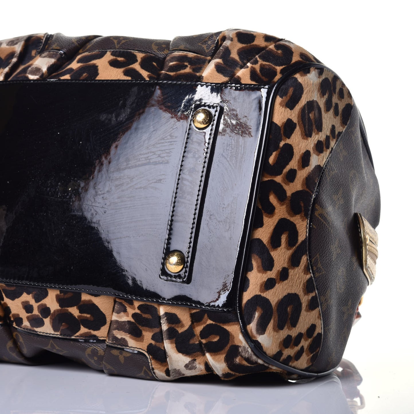 Monogram Leopard Stephen Bag
