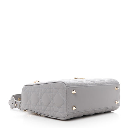 Christian Dior Lambskin Cannage Small My ABCDior Lady Dior Grey 4 of 11