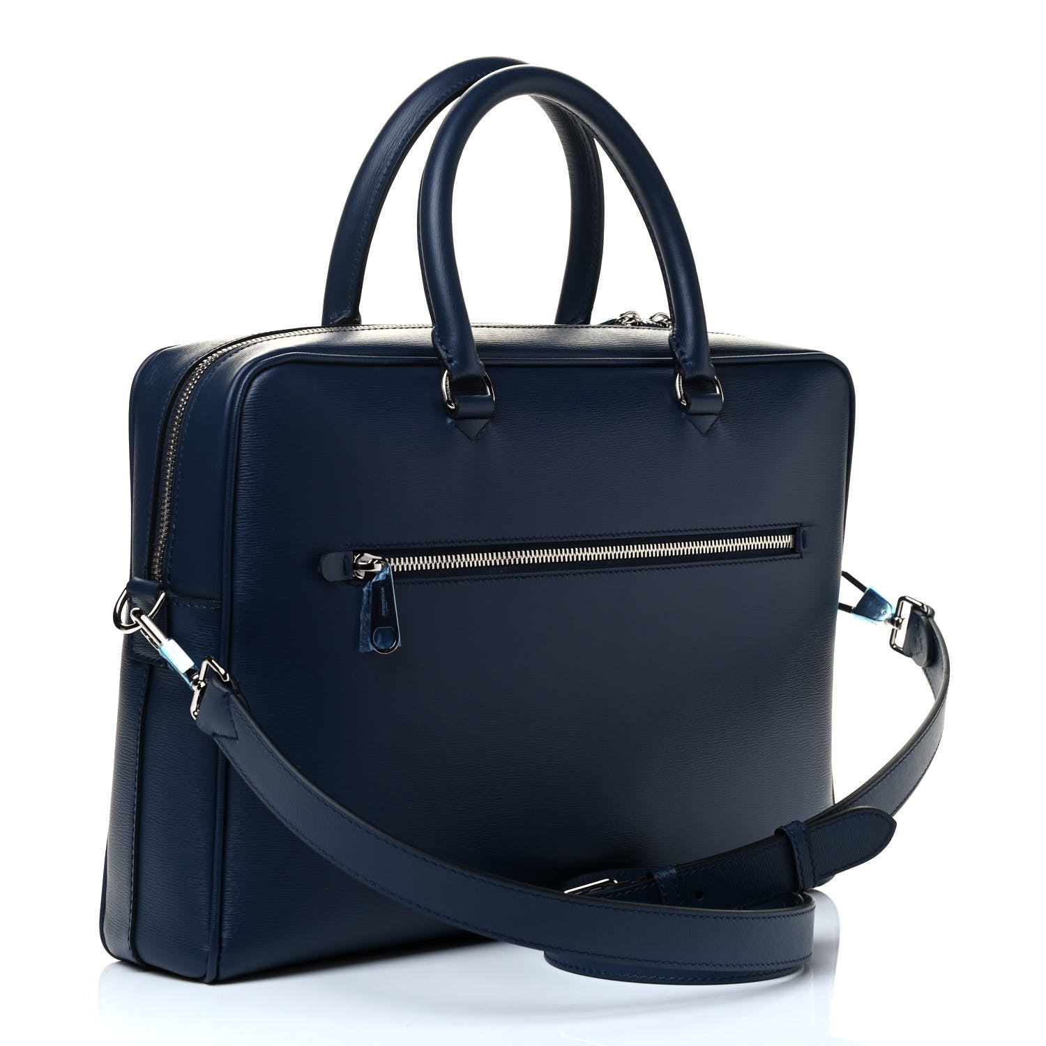Burberry London Calfskin Ainsworth Briefcase Navy 2 of 4