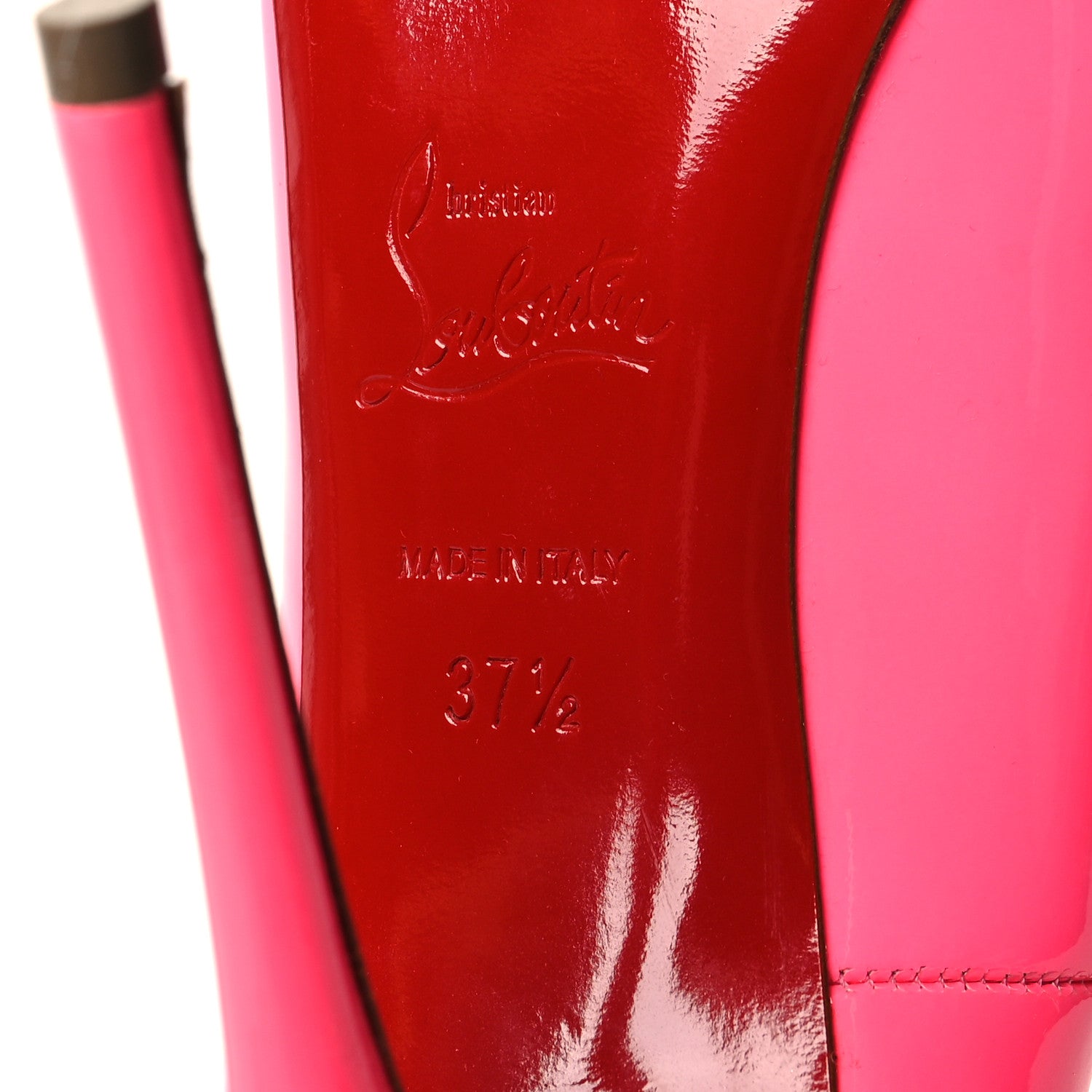 Christian Louboutin Patent So Kate 120 Pumps 37.5 Shocking Pink 5 of 8
