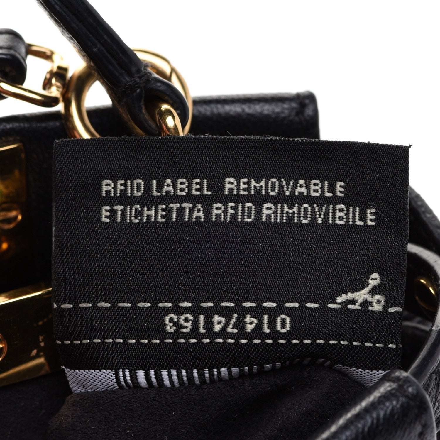 Fendi Nappa Micro Peekaboo Iconic Satchel Black 12 of 15