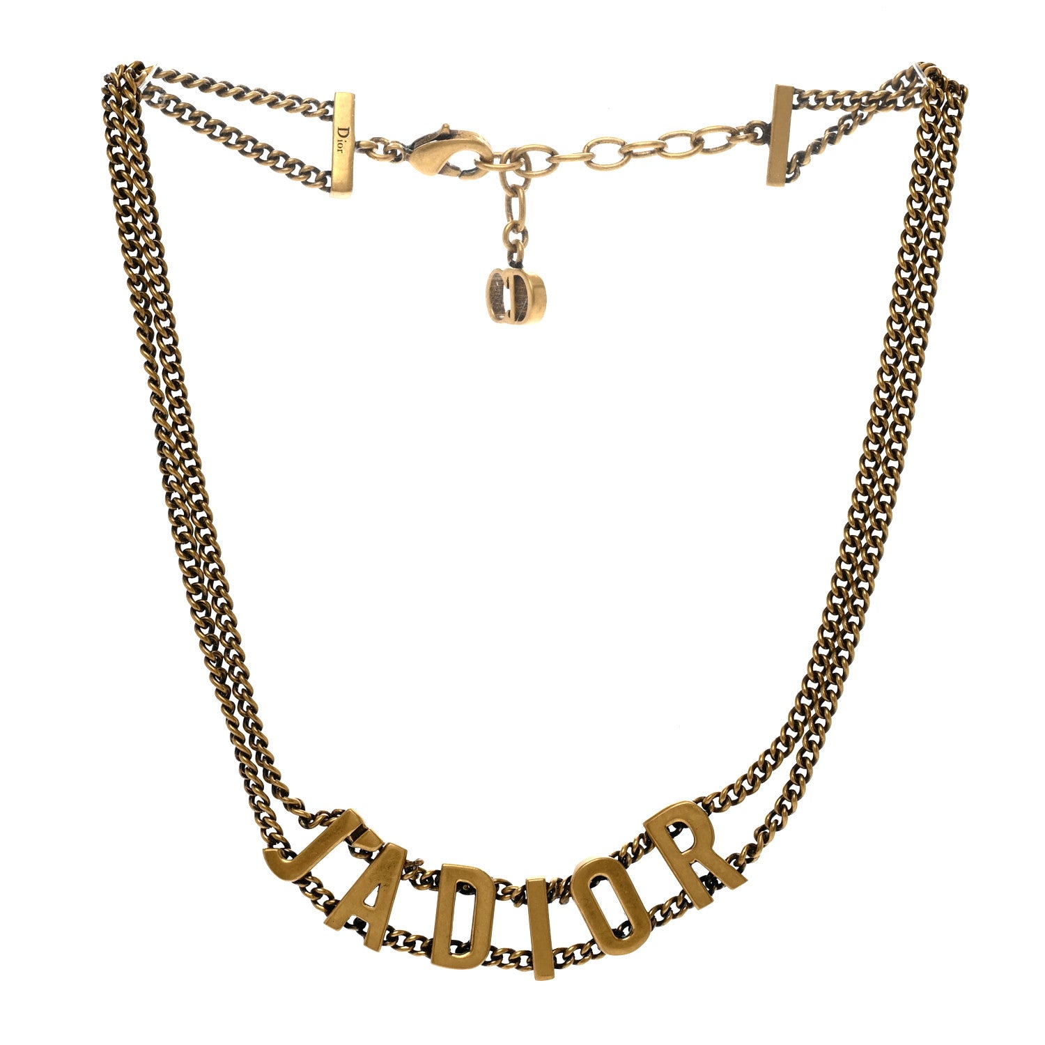 Dior J'ADIOR ネックレス ゴールド Christian Dior Metal J'Adior Choker Necklace Aged Gold 1431733