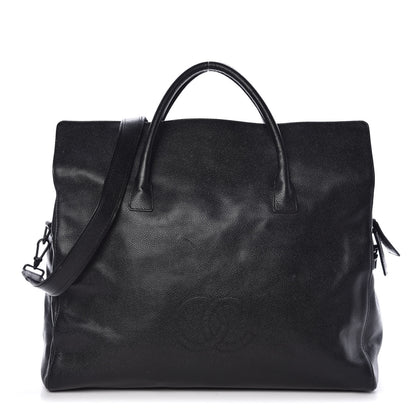 Chanel Caviar Large CC Shoulder Bag Black 1 of 9