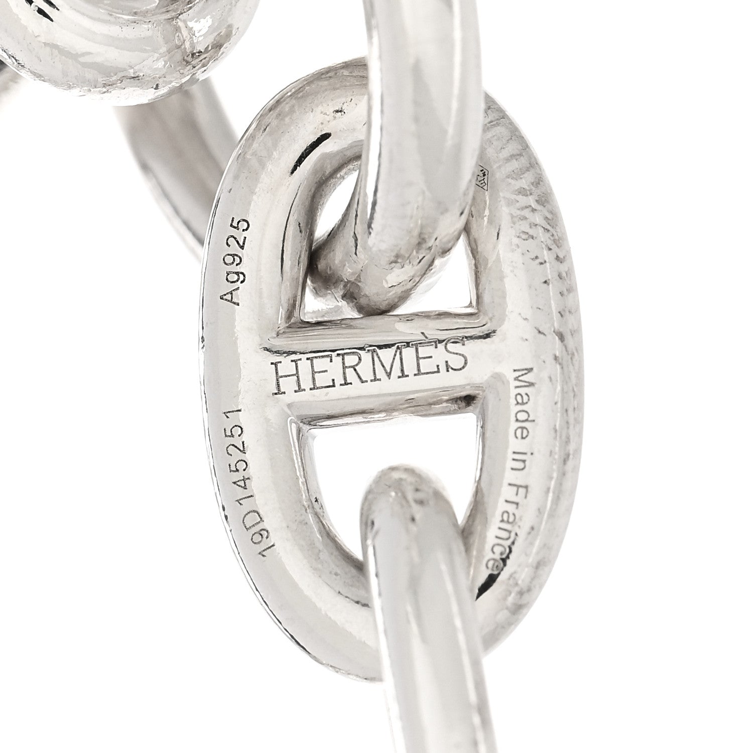 Hermes Sterling Silver MM Chaine d'Ancre Bracelet 3 of 4