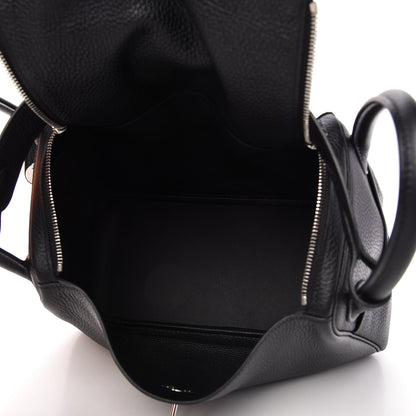 Hermes Taurillon Clemence Lindy 30 Black 5 of 11