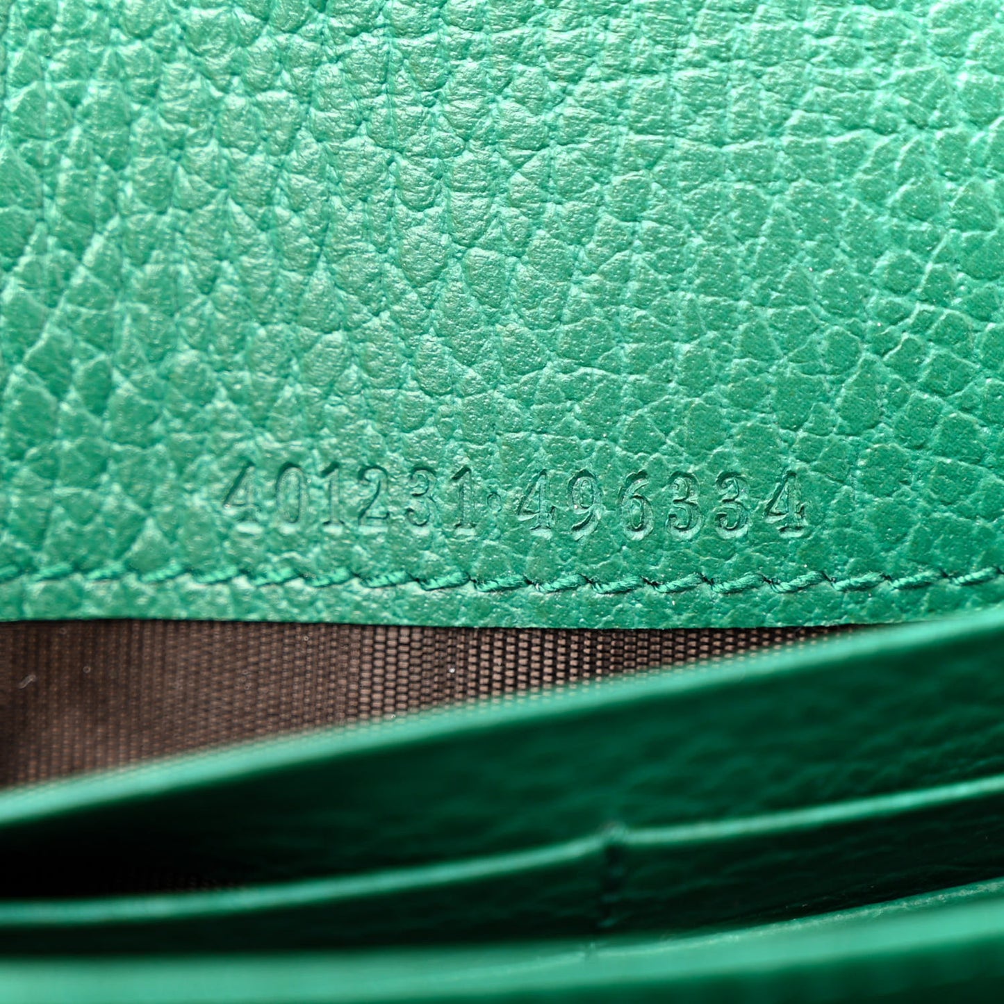 Calfskin Mini Dionysus Chain Wallet Emerald