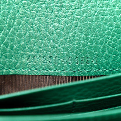 Gucci Calfskin Mini Dionysus Chain Wallet Emerald 7 of 12