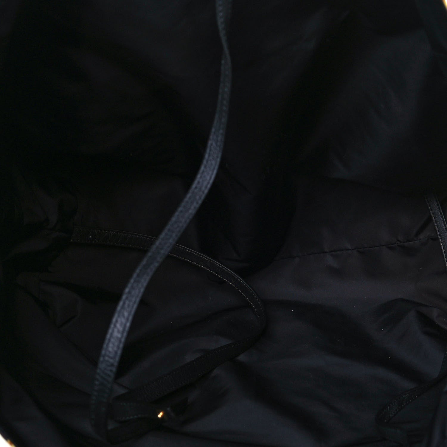 Versace Nylon Baroque Print Tote Black 5 of 10