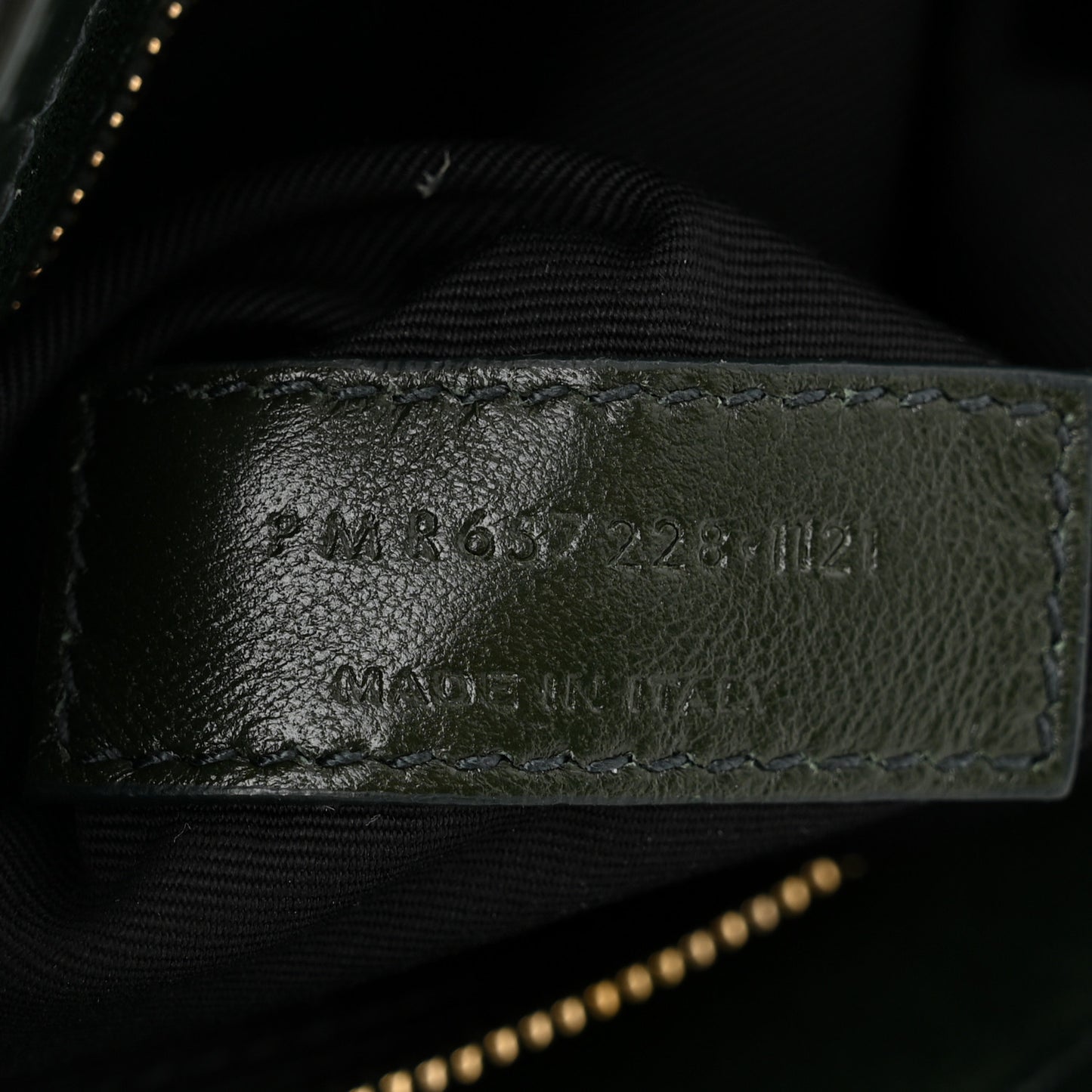 Calfskin Crocodile Embossed LE 5 A 7 Hobo Vert Fonce