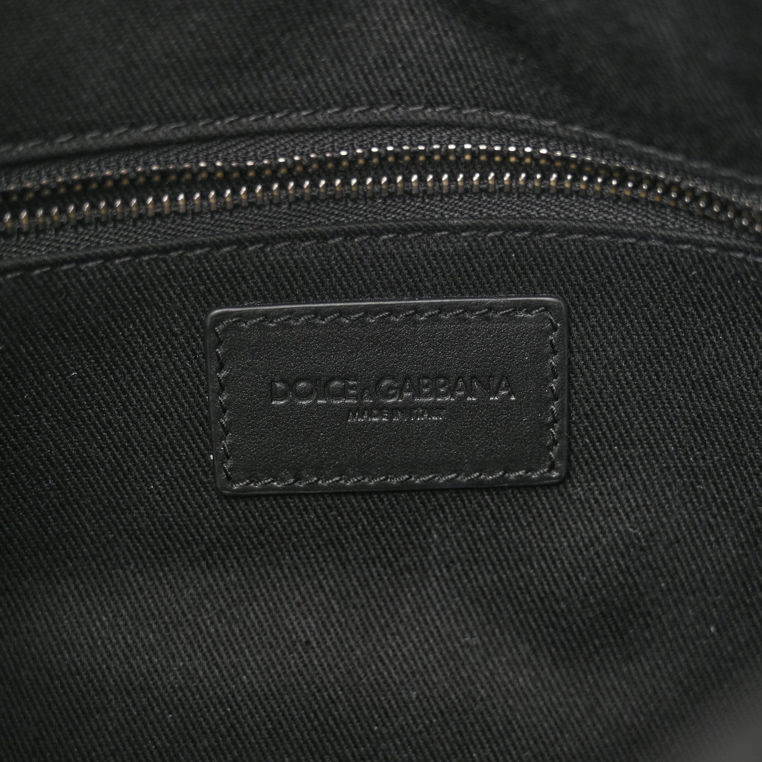 Dolce & Gabbana DOLCE GABBANA Calfskin Embossed DG Logo Shoulder Bag Black 6 of 9