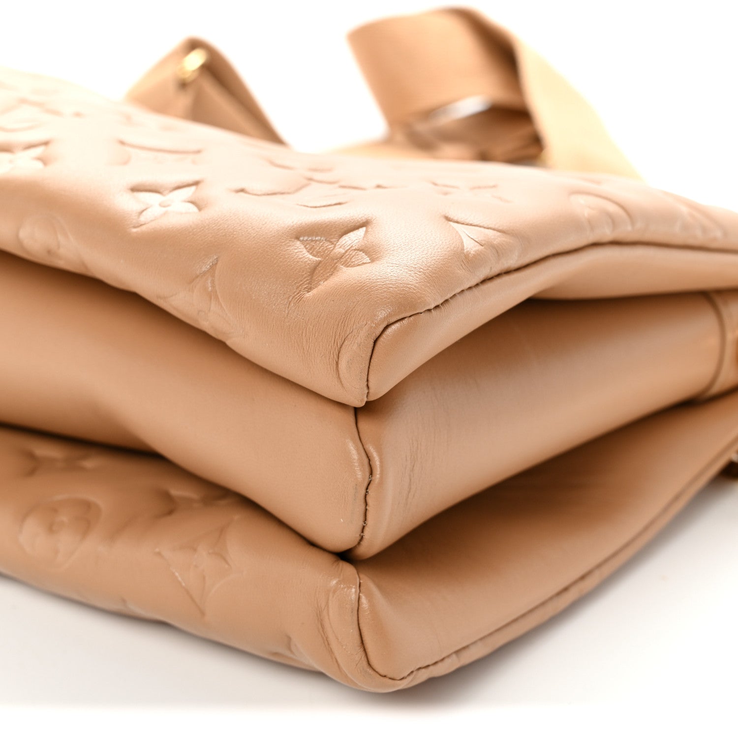 Louis Vuitton Lambskin Embossed Monogram Coussin PM Camel 10 of 10