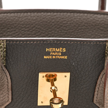 Hermes Taurillon Clemence Lizard Club Birkin 35 Etain Graphite 6 of 15