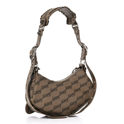 Balenciaga Coated Canvas BB Monogram Le Cagole Shoulder Bag XS Beige Brown 4 of 10