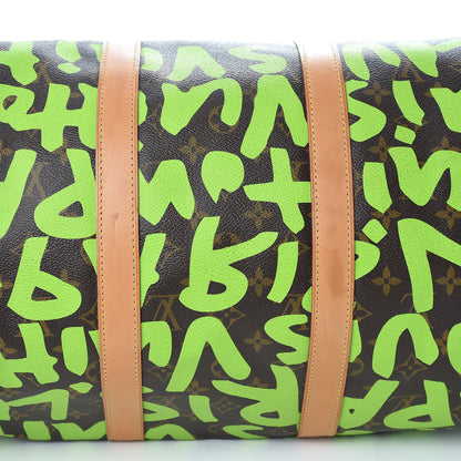 Louis Vuitton Monogram Graffiti Keepall 50 Green 8 of 14