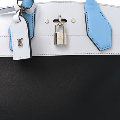 Louis Vuitton Taurillon City Steamer MM Black Blue 7 of 9