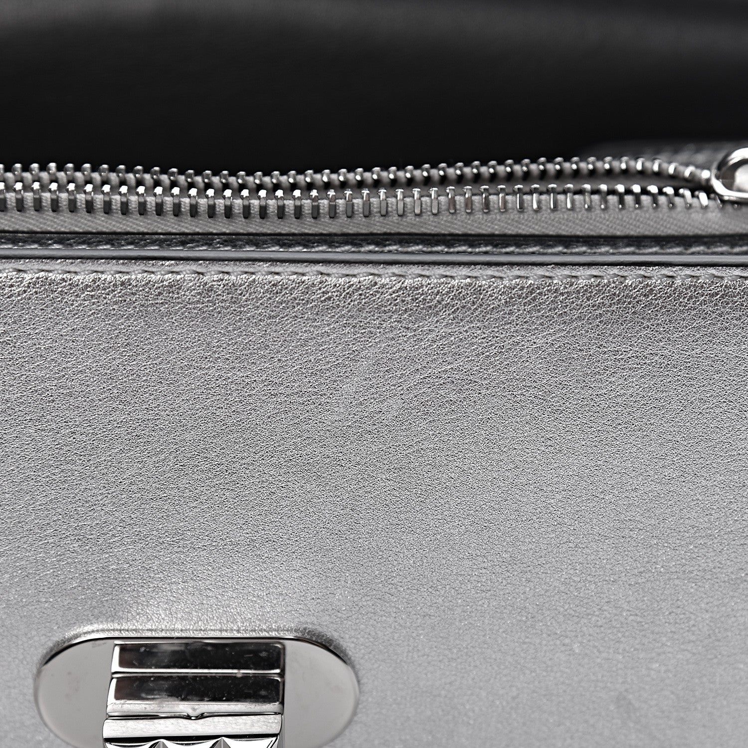 Valentino Garavani Metallic Calfskin Small Rockstud No Limit Shoulder Bag Silver 9 of 13