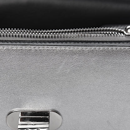 Valentino Garavani Metallic Calfskin Small Rockstud No Limit Shoulder Bag Silver 9 of 13