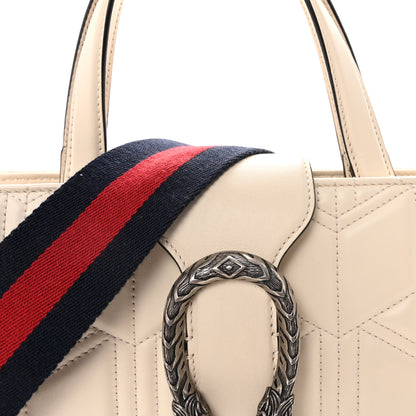 Gucci Cafskin Web Quilted Large Dionysus Tote Bag White 8 of 10