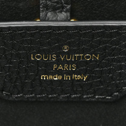 Louis Vuitton Taurillon Metallic Flowers Capucines PM Black 7 of 14