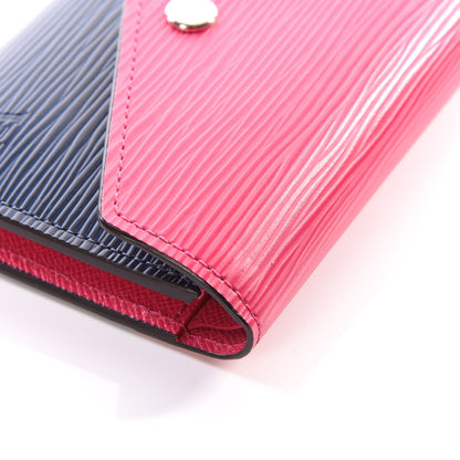 Louis Vuitton Epi Victorine Wallet Indigo Hot Pink 7 of 10