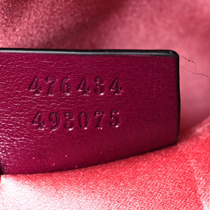 Gucci Velvet Matelasse GG Marmont Belt Bag 85 34 Fuchsia Violet Cyclamen 6 of 10