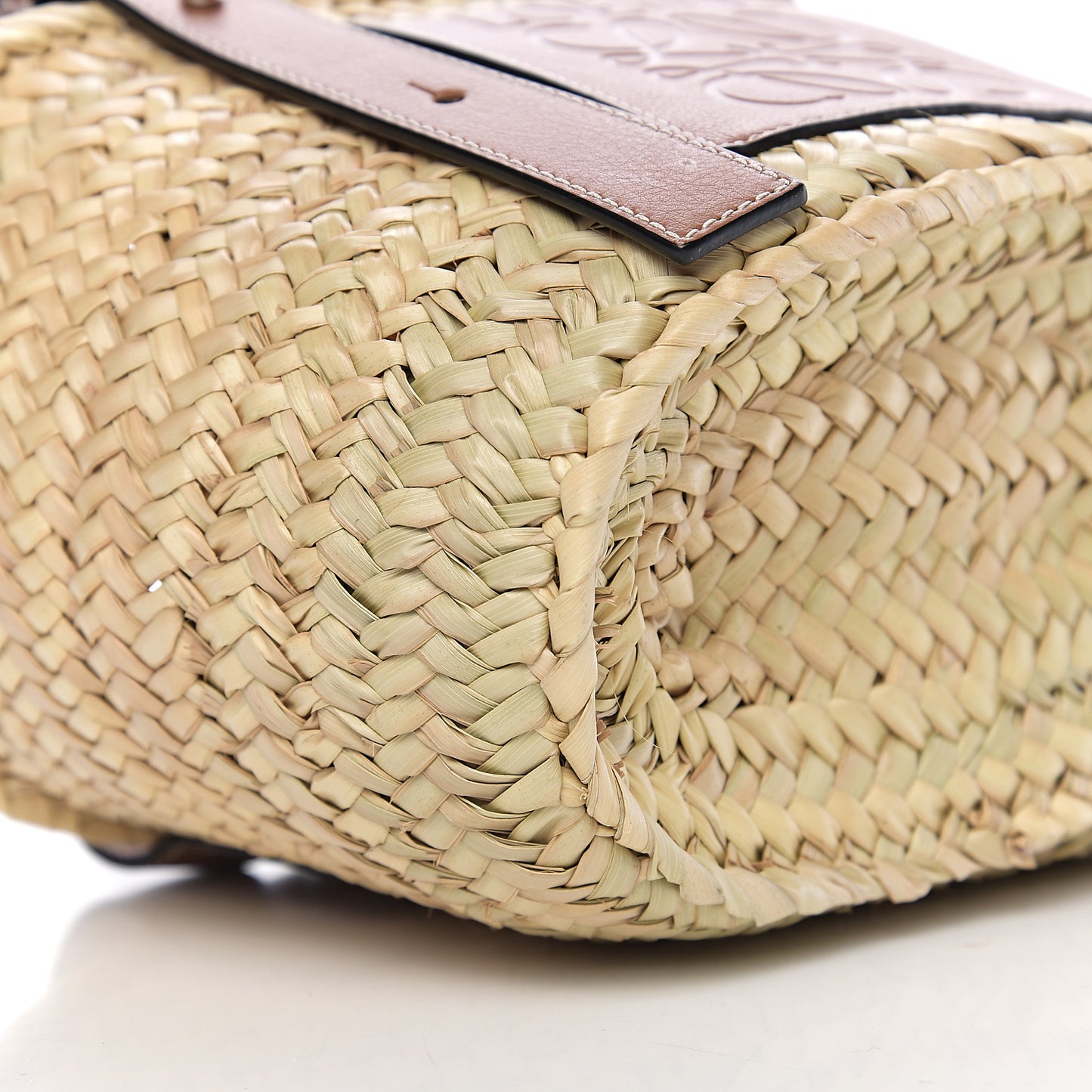 Raffia Small Basket Tote Bag Natural Tan