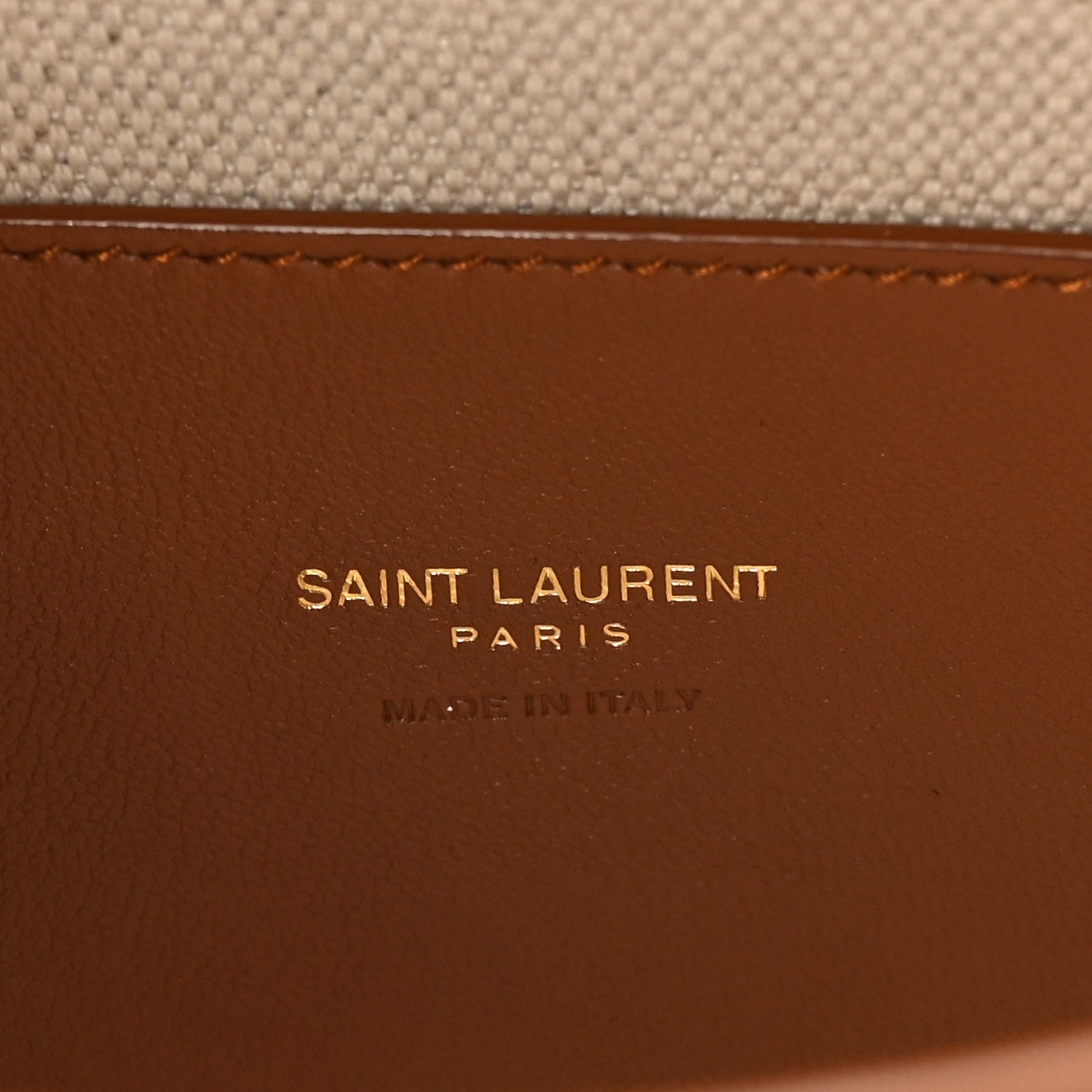 Saint Laurent Linen Calfskin Monogram Small Solferino Satchel Greggio Brick 10 of 19