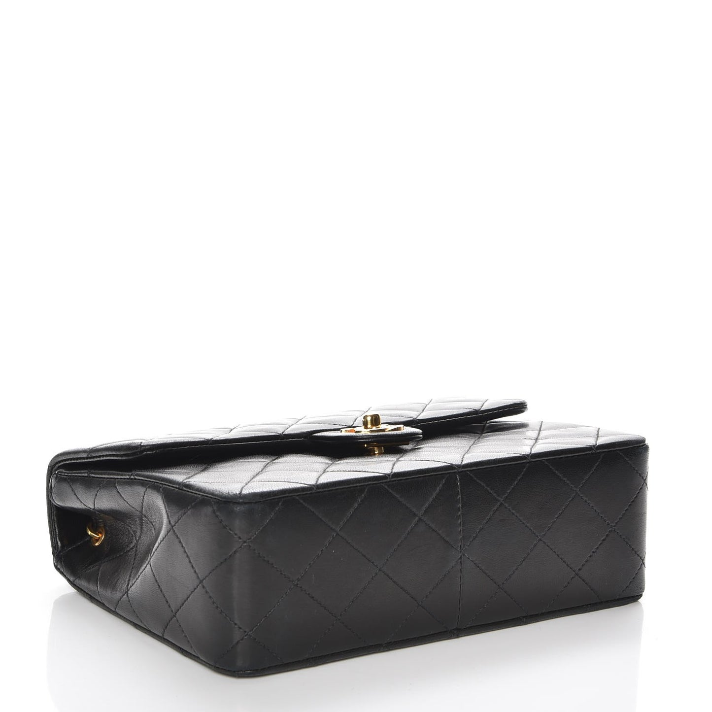 Lambskin Quilted Small Flap Black