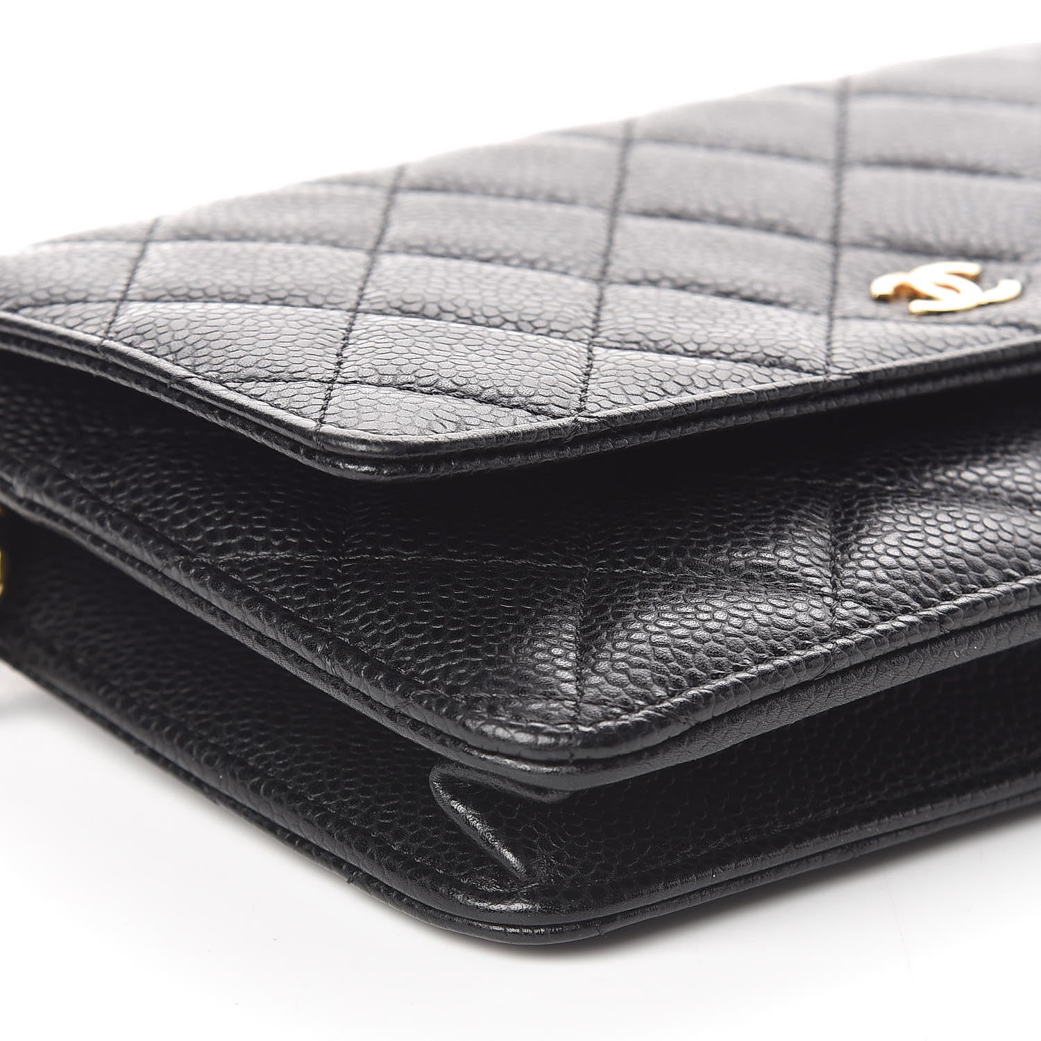 Chanel Caviar Quilted Wallet On Chain WOC Black 9 of 12