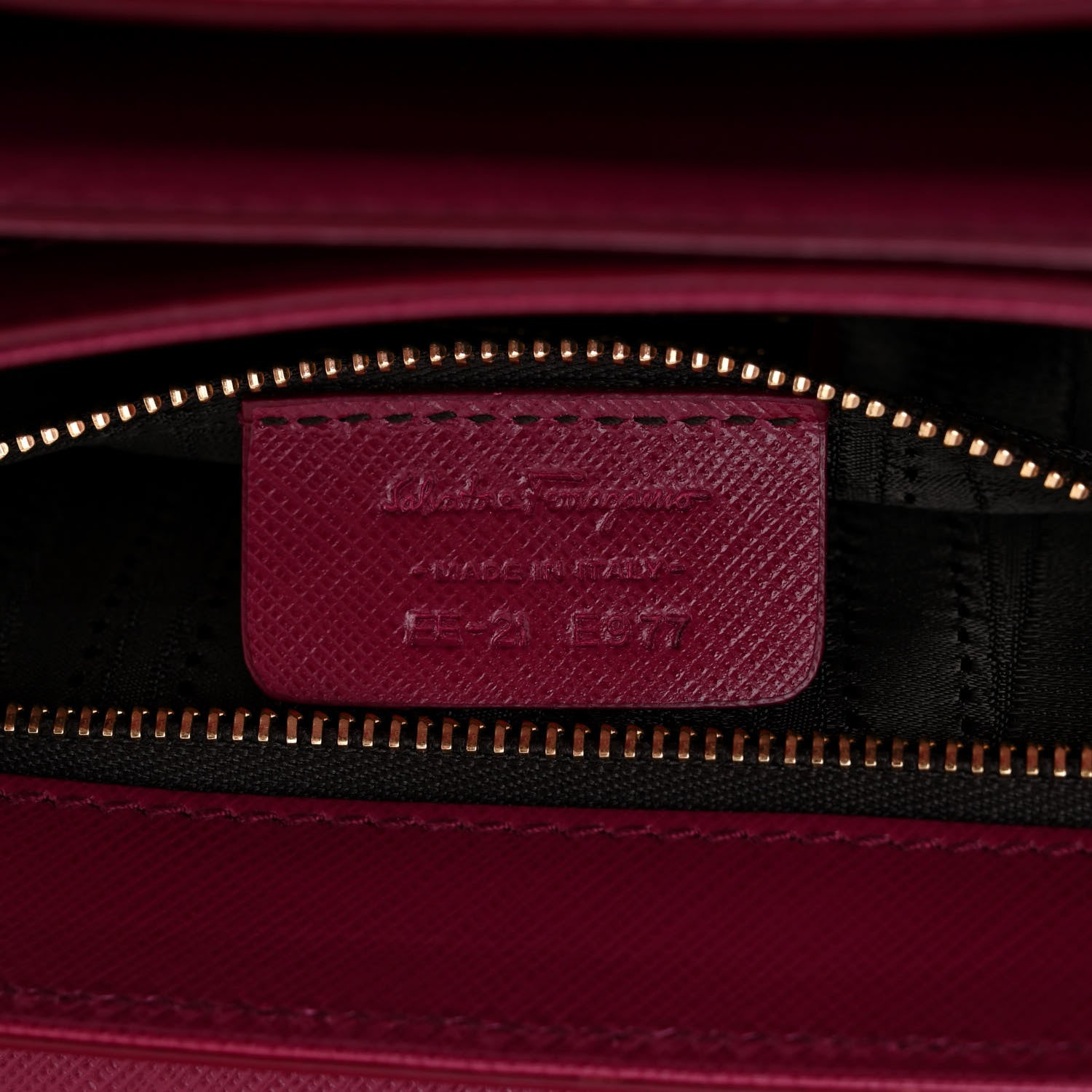 Salvatore Ferragamo Saffiano Sandrine Shoulder Bag Wine 6 of 15