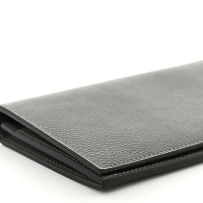 Hermes Evercolor Citizen Twill Long Wallet Gris Meyer 8 of 9
