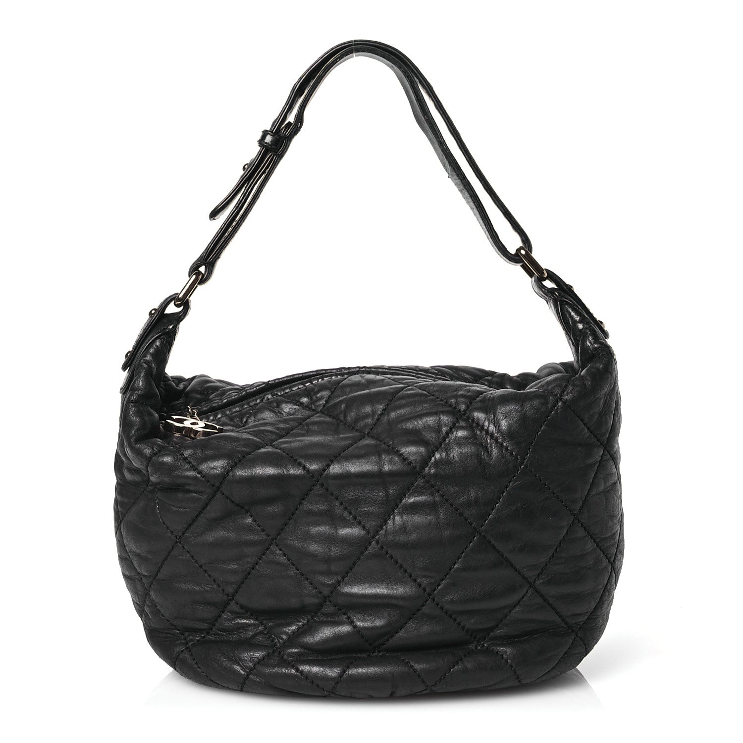 Chanel Lambskin Quilted Cloudy Bundle Hobo Black 1 of 14