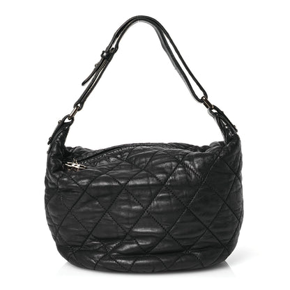 Chanel Lambskin Quilted Cloudy Bundle Hobo Black 1 of 14