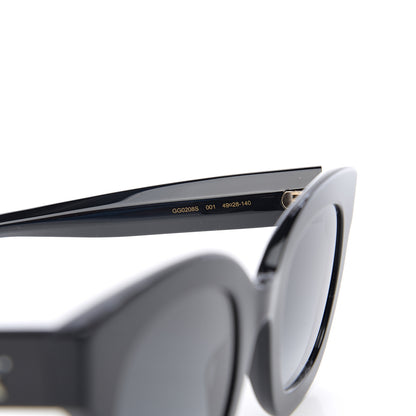 Gucci Round Frame Star Sunglasses GG0208S Black 5 of 8