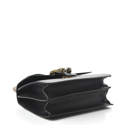 Gucci Moon Calfskin Web Medium Dionysus Bamboo Top Handle Bag Black 5 of 11
