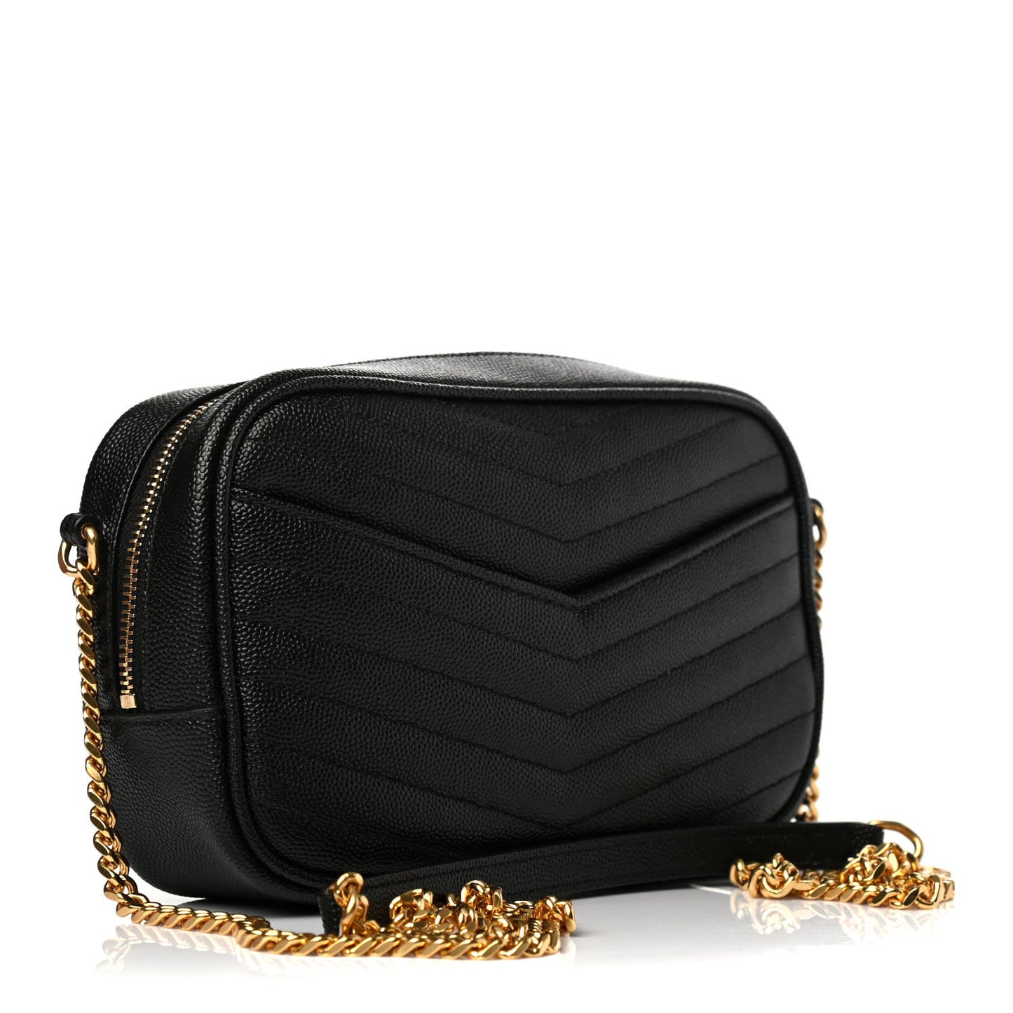 Grain De Poudre Matelasse Monogram Mini Lou Camera Bag Black