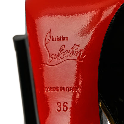 Christian Louboutin Patent PVC Specchio Cosmo 554 100 Pumps 36 Black 7 of 9