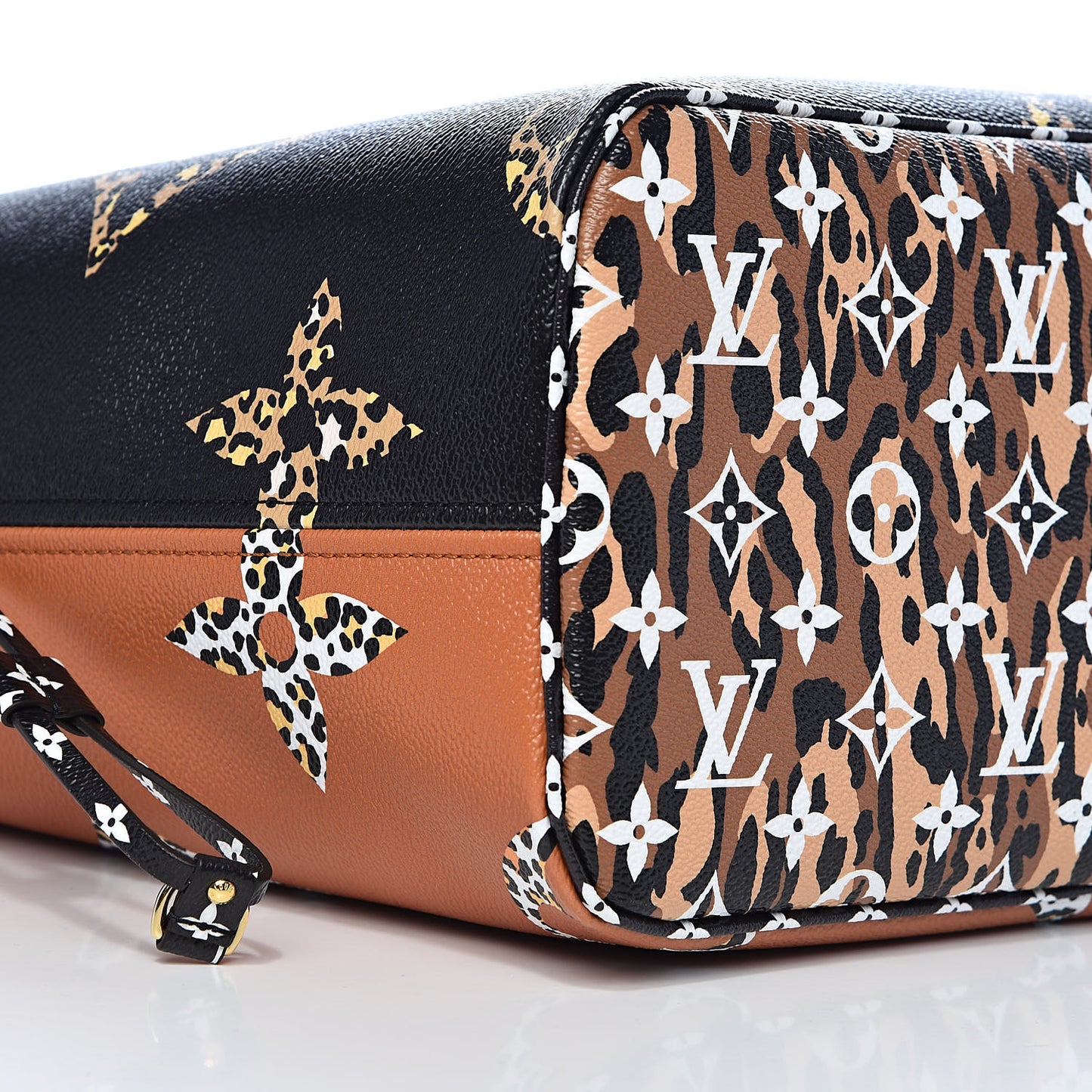 Monogram Giant Jungle Neverfull MM Black