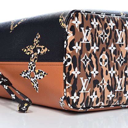 Louis Vuitton Monogram Giant Jungle Neverfull MM Black 8 of 10