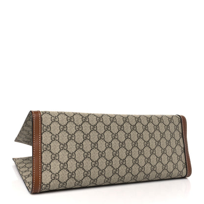 Gucci GG Supreme Monogram Medium Padlock Tote Beige Cuir 4 of 10