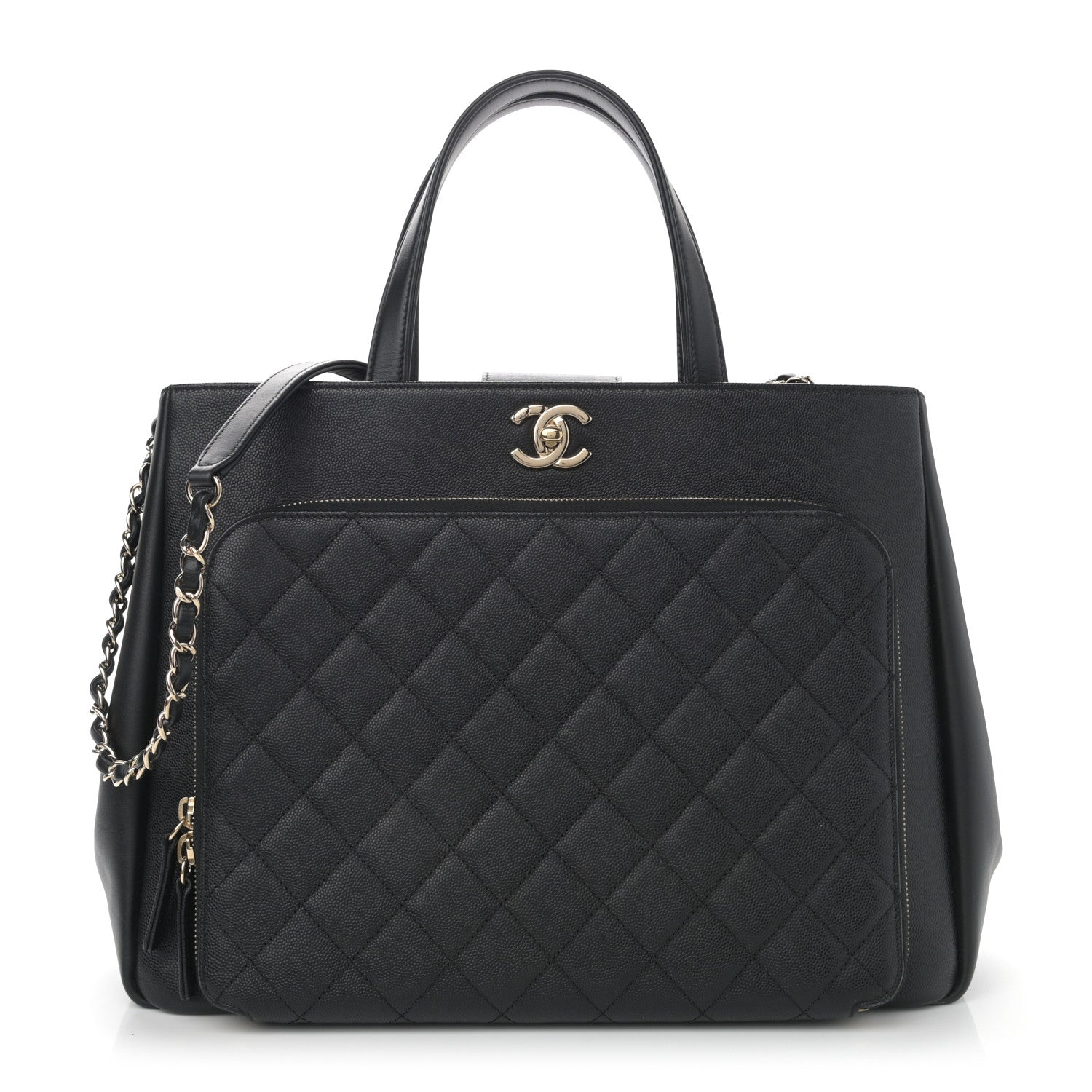 Chanel Caviar Quilted Large Business Affinity Shopping Bag Black 1 of 12