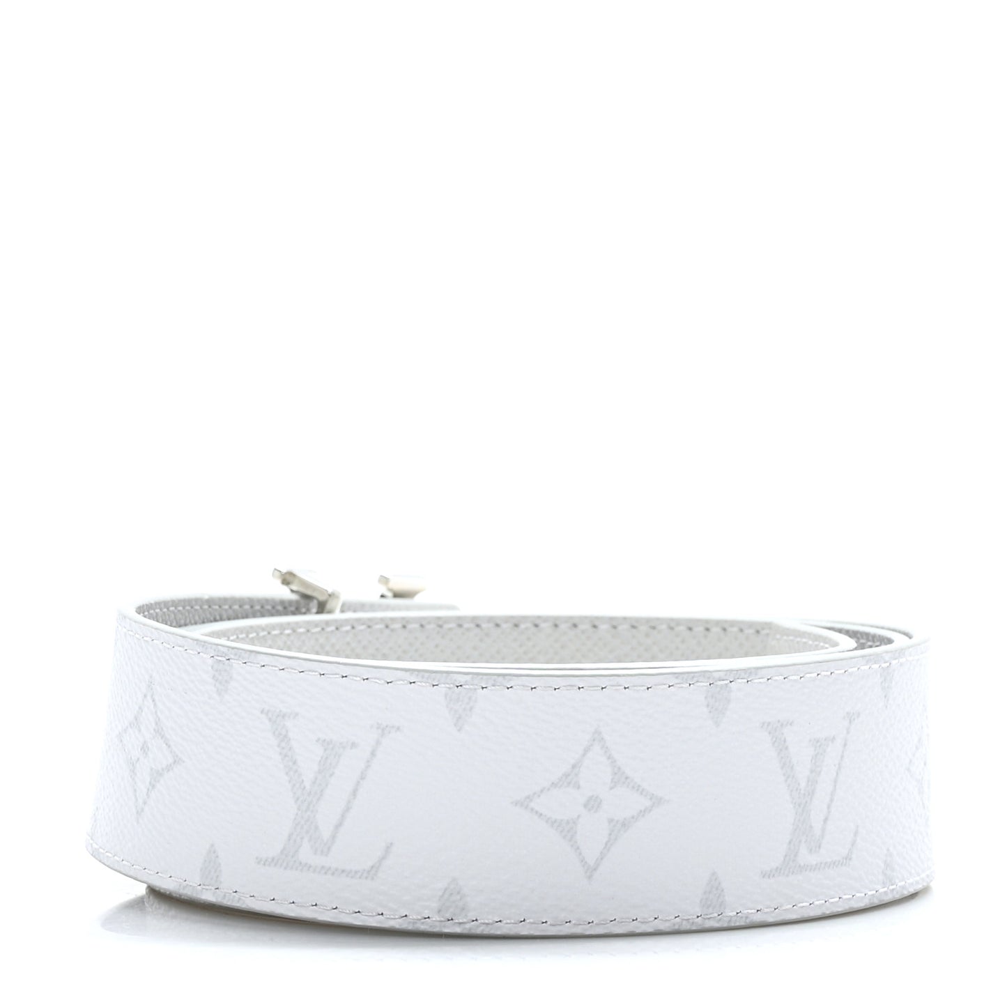 Taiga Monogram 40mm LV Initiales Belt 95 38 White