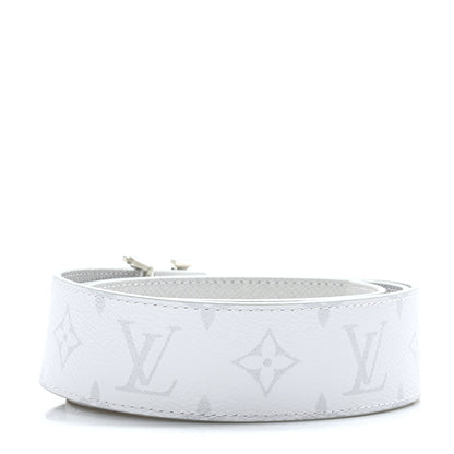 Louis Vuitton Taiga Monogram 40mm LV Initiales Belt 95 38 White 2 of 5