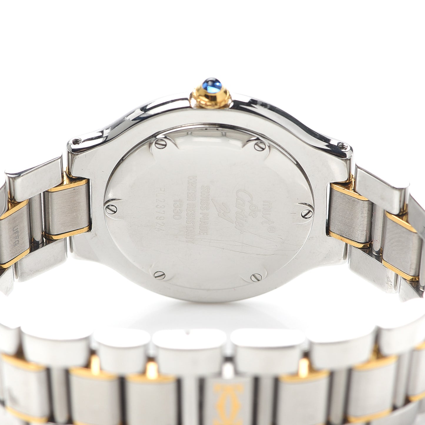 Stainless Steel 18K Yellow Gold 31mm Must De 21 Quartz Watch