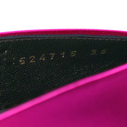 Balenciaga Satin Pointed Toe Knife Slingback 40mm Mules 36 Rose Fuchsia 6 of 8