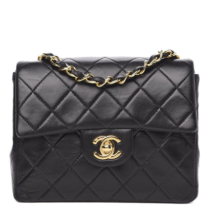 Chanel Lambskin Quilted Mini Square Flap Black 1 of 11