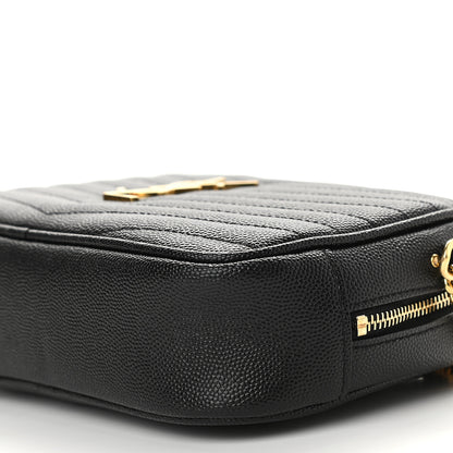 Saint Laurent Grain De Poudre Matelasse Monogram Mini Lou Camera Bag Black 9 of 9