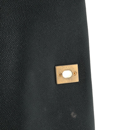 Chanel Caviar Quilted Medium Coco Handle Flap Black 8 of 12