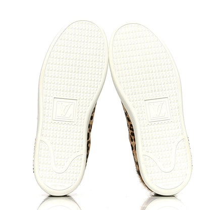 Louis Vuitton Calfskin Pony Hair Leopard Monogram Frontrow Sneakers 35.5 6 of 6