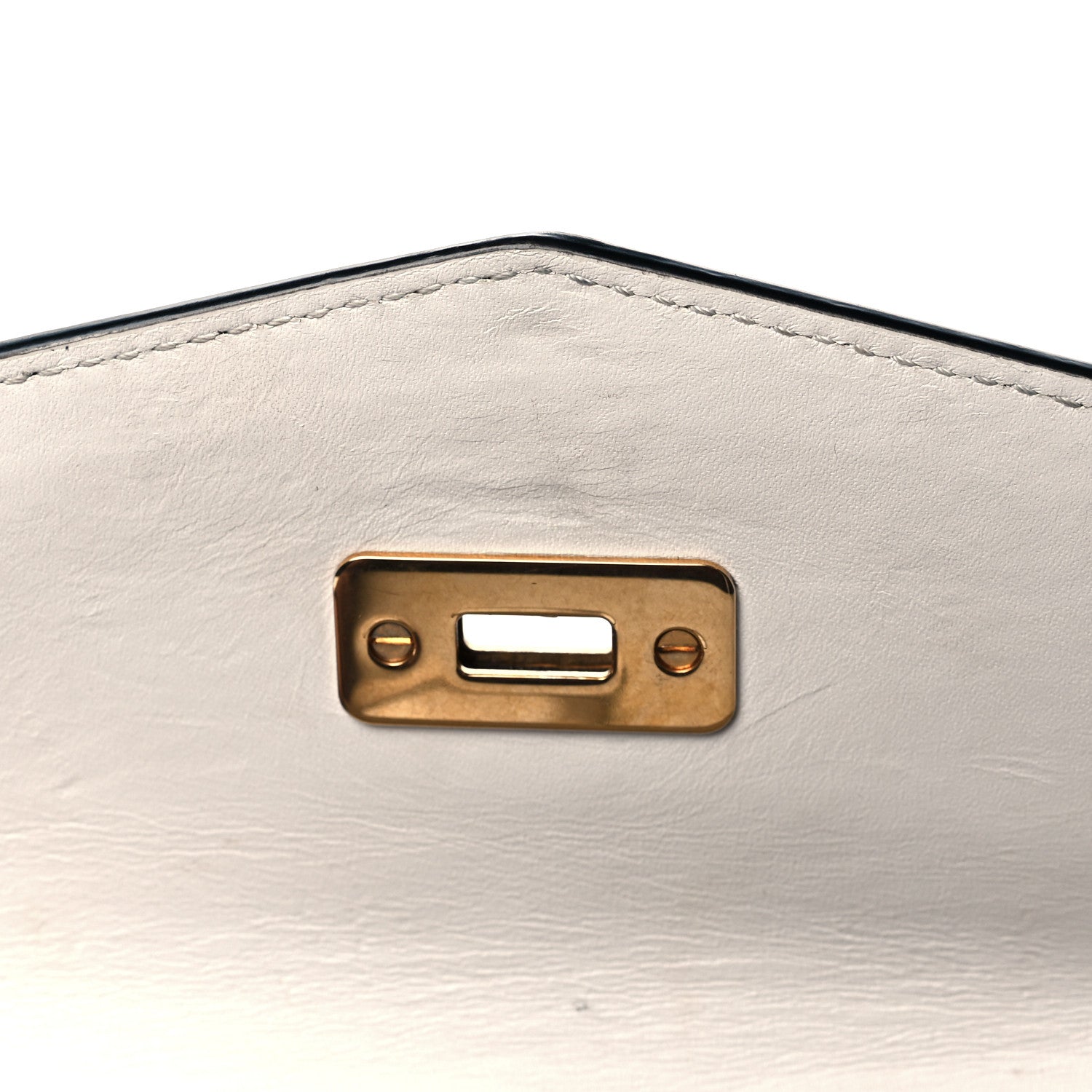 Versace Calfskin Medusa Lock Top Handle Crossbody Bag White 13 of 15